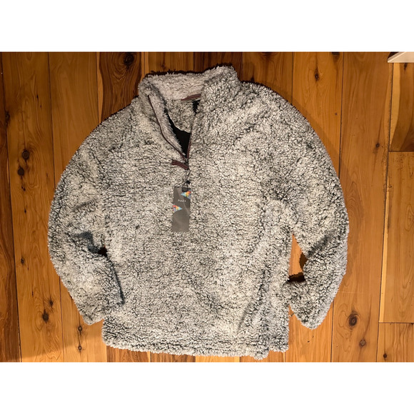 Paaza 1/4 Zip Pullover Frosty Pile Fleece Sherpa XXXL - Picture 1 of 6